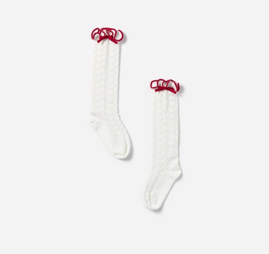 Knee High Bow Socks