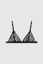 Eldra Bralette - Black Geometric Lace