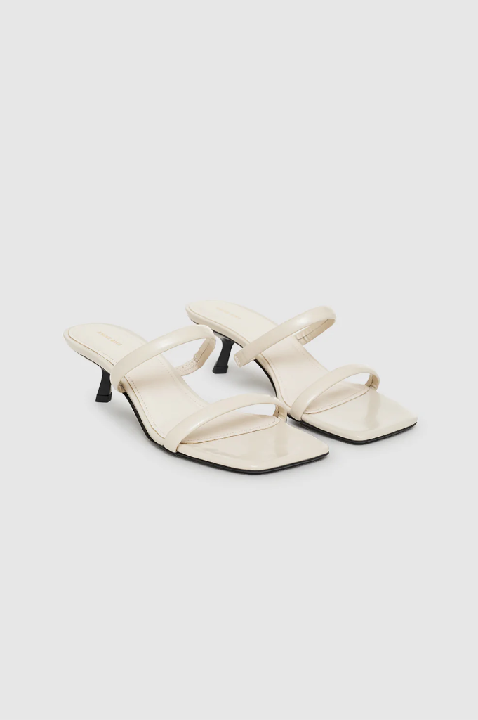 Hilda Mule Sandals - Bone