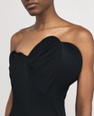 Strapless Wave Detail Gown