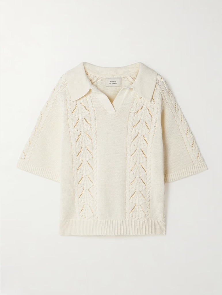 Kina Ivory T-shirt Knitted