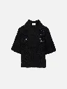 Kina Black T-shirt Knitted