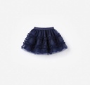 Navy Tulle Bow Skirt
