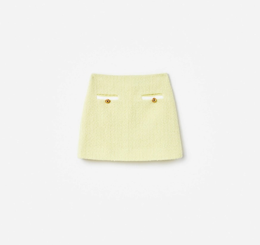 Yellow Boucle Skirt
