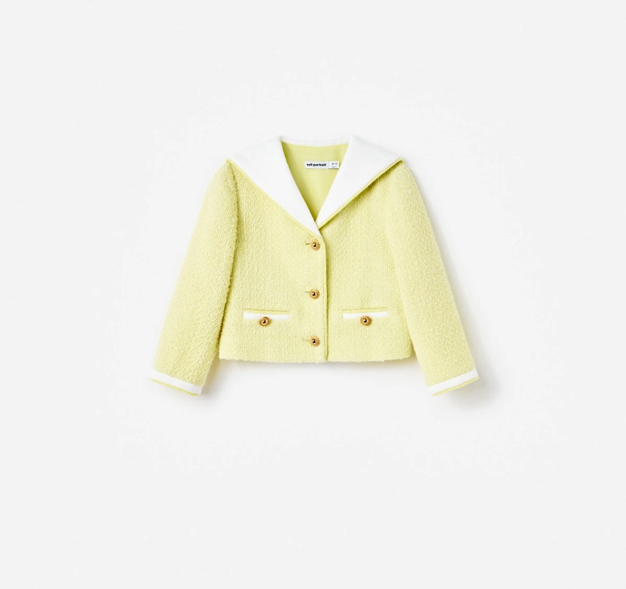 Yellow Boucle Jacket