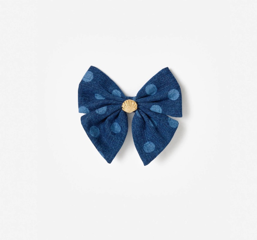 Denim Hair Bow