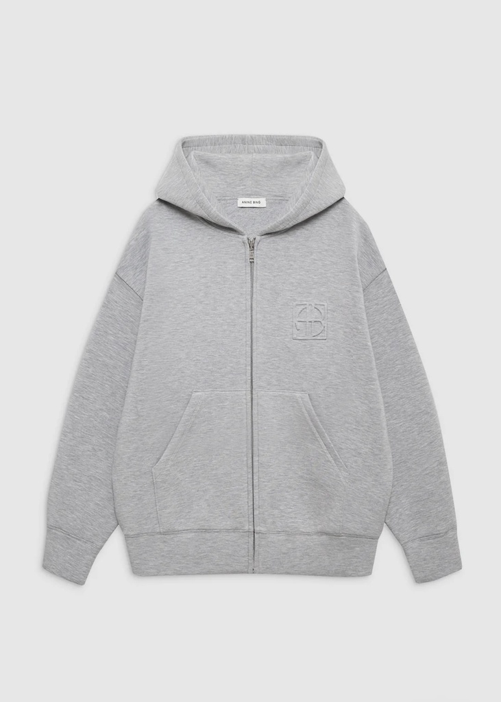 Bond Zip Up Hoodie Framed Monogram