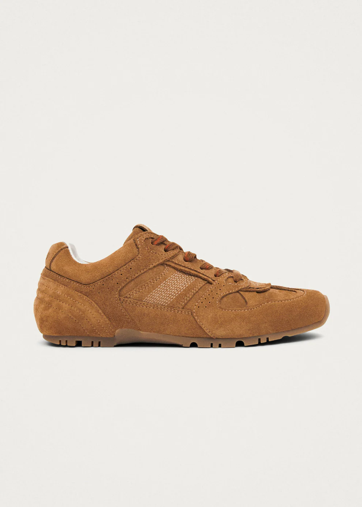 Suede Tan Leather Sneakers