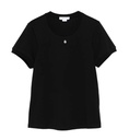 T-shirt with embroidered logo black