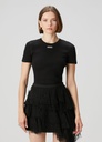 Cut & Sew Top Black
