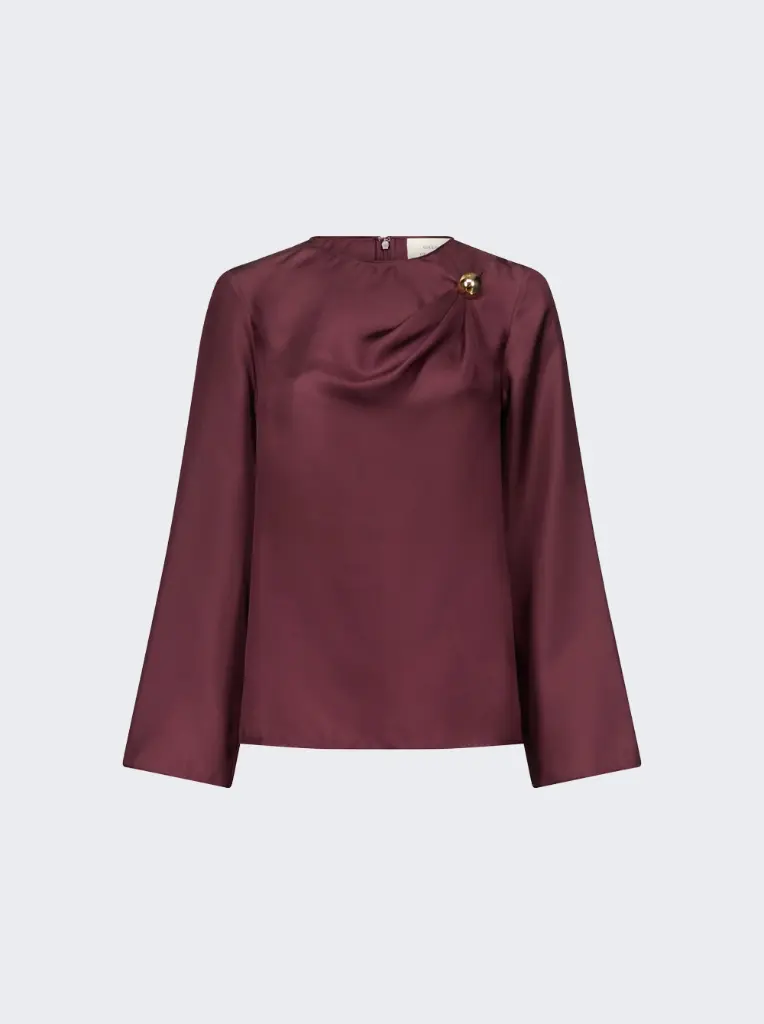Azae Prune Blouse