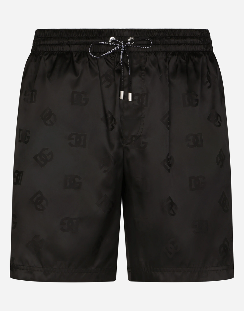 Black DG Logo Swim Shorts