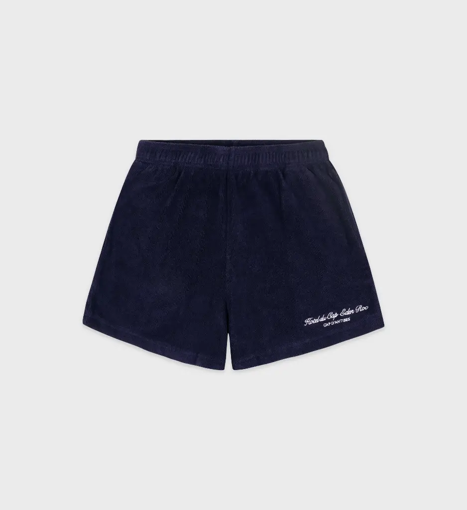 Eden Script Terry Short Dark Navy 