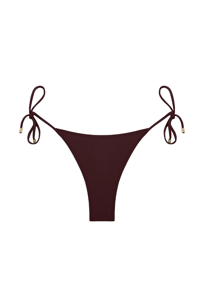 Praia Bottom In Fig Compression With Gold Tips 