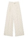 Lou Trouser - Cream And Black Stripe
