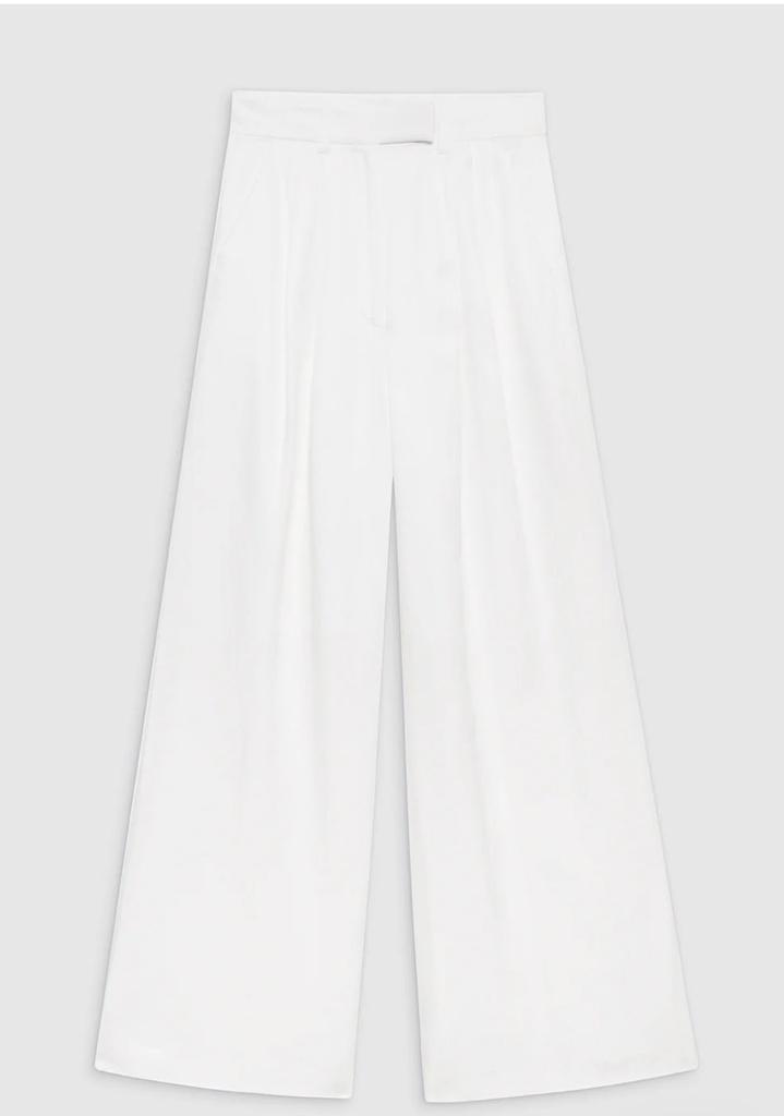Lou Trouser - Ivory Linen Blend