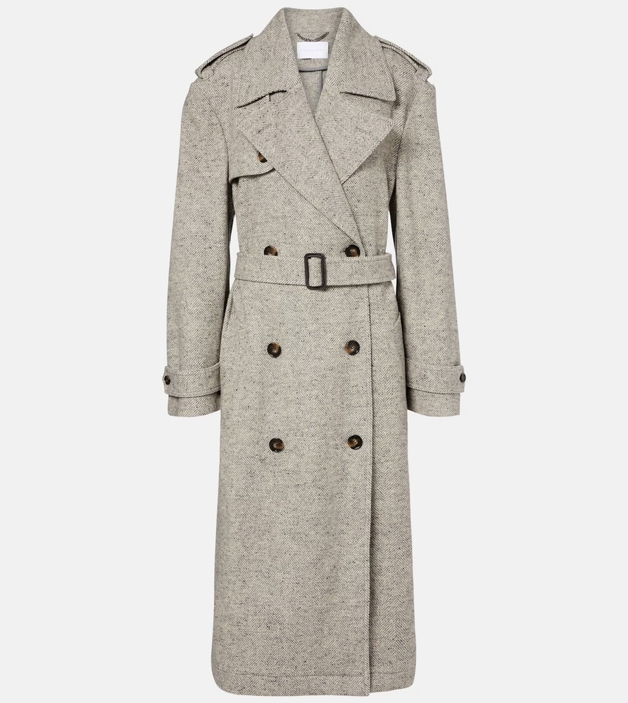 Herringbone Trench Coat