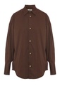 Shirts Carla - Oversize Popeline Shirt Brown