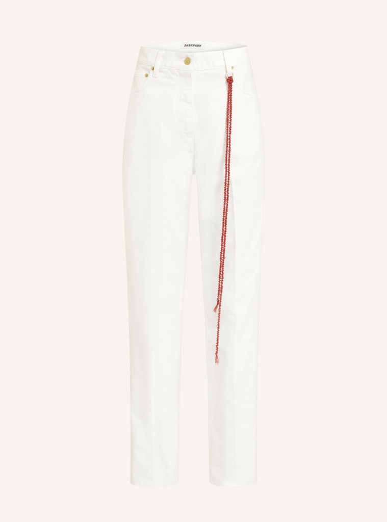 Trousers Naomi - Straight Leg Denim Washed White