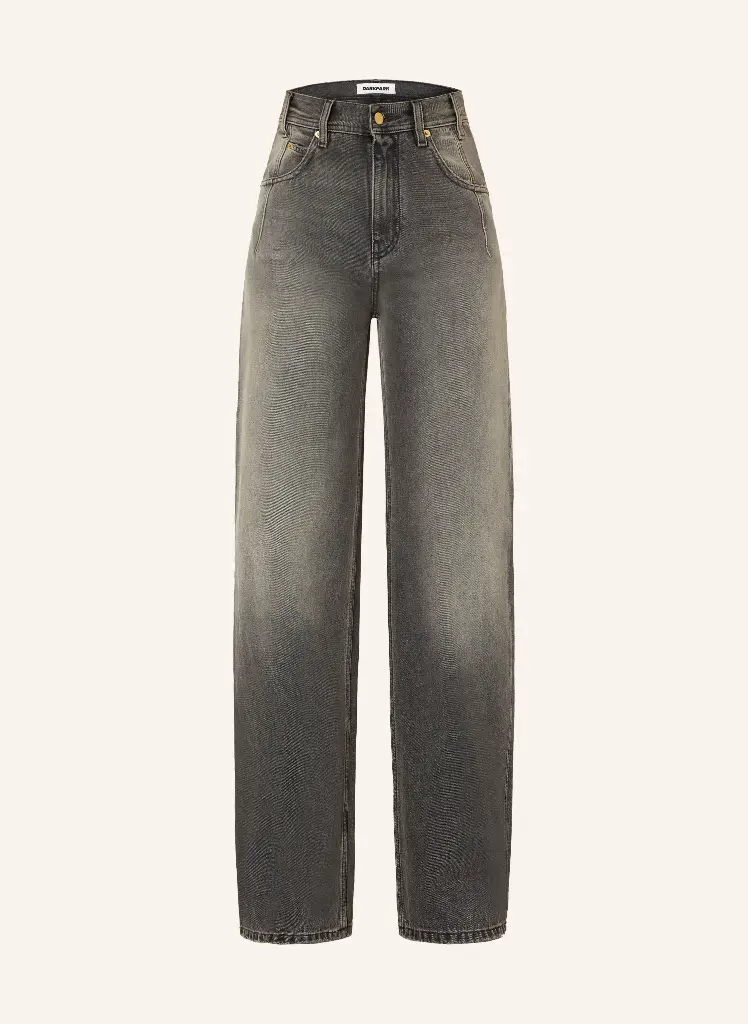 Trousers Lu - Straight Leg Denim Dirty Sand Black