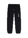 Ink Arrow Cuffed Sweatpants Black - White