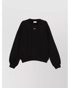 Dots Logo Over Crewneck Black - White