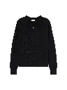 Thinkman Arrow Knit Crewneck Black - White