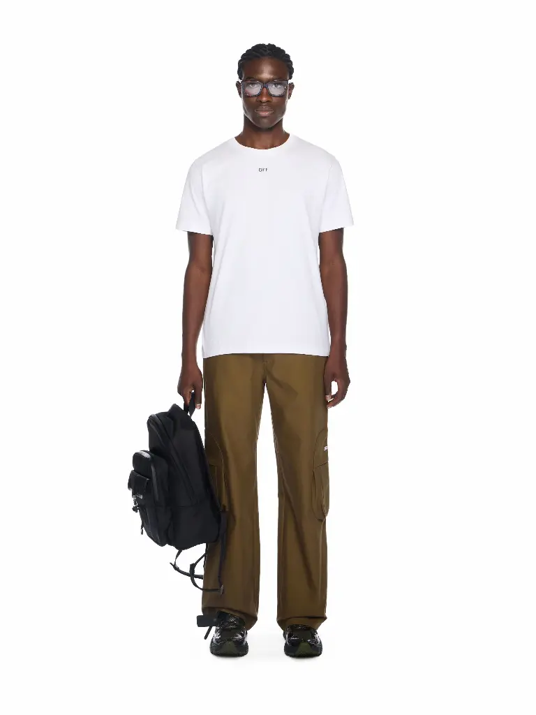 Newspaper Arr Slim S/S Tee White - Black