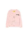 TYPE LOGO KNIT CARDIGAN SOFT PINK - BLA