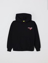 DIAG POP HEART HOODIE BLACK - RED