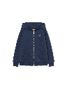Bts Arrow Ruler Hoodie Zip Navy Blue - M