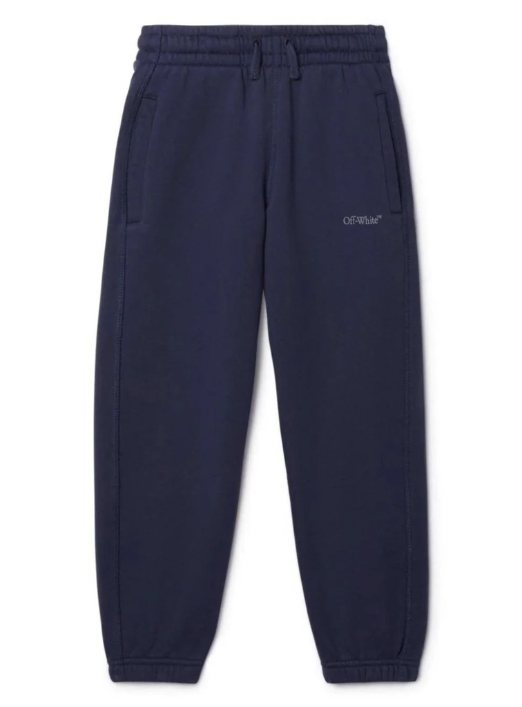 Bookish Sweatpant Navy Blue - White