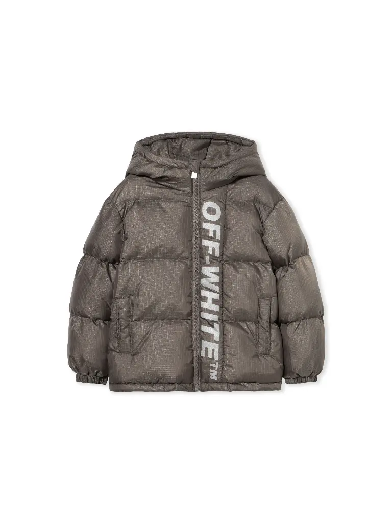 Off White Ripstop Puffer Dark Grey - Ref