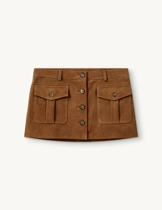 Suede Mini Skirt