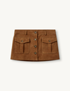Suede Mini Skirt