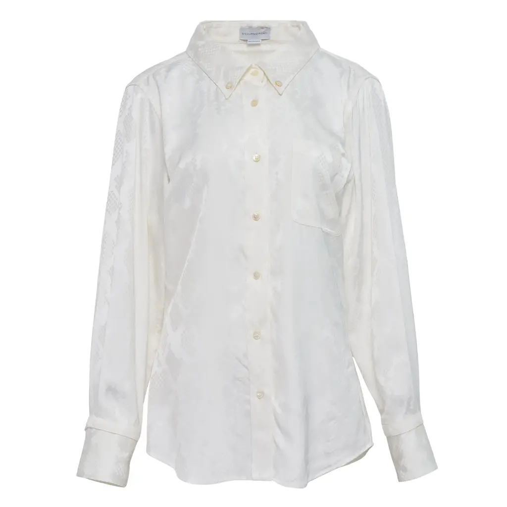 FLUID JACQUARD SHIRT BUTTON DOWN