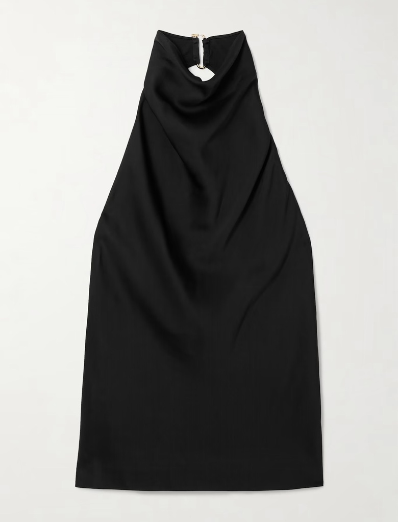 SATIN HALTERNECK TOP