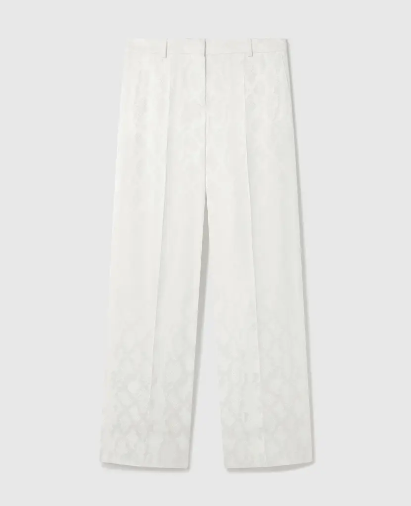 FLUID JACQUARD TROUSERS