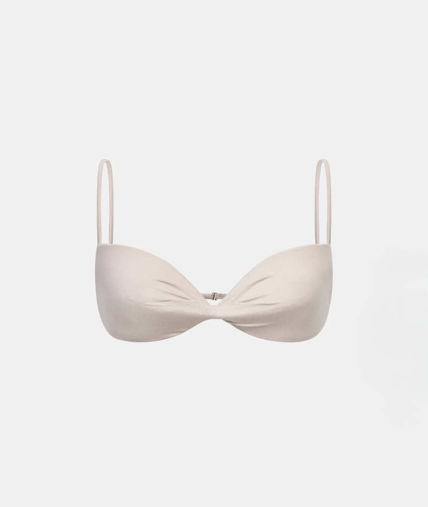 Ladies Bra Beige Draped Bra