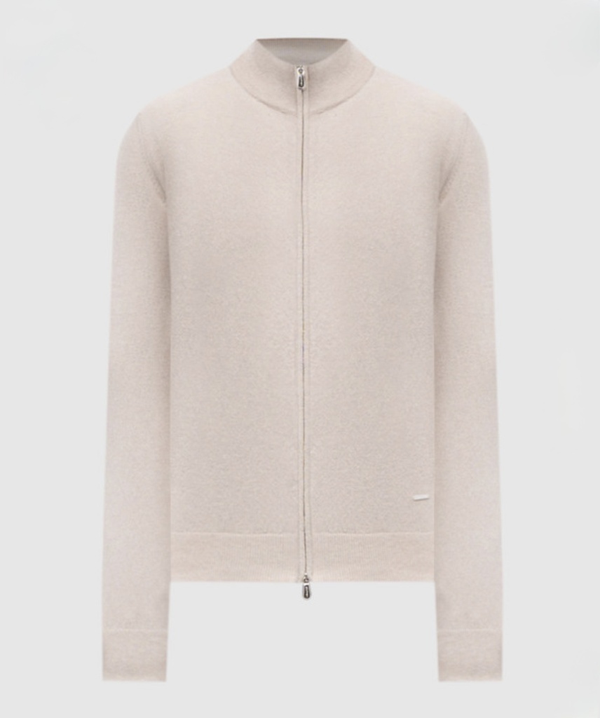 Man - Knitted blouson with zip