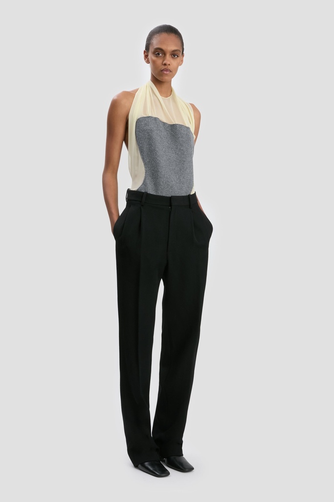 Sleeveless Draped Panel Top
