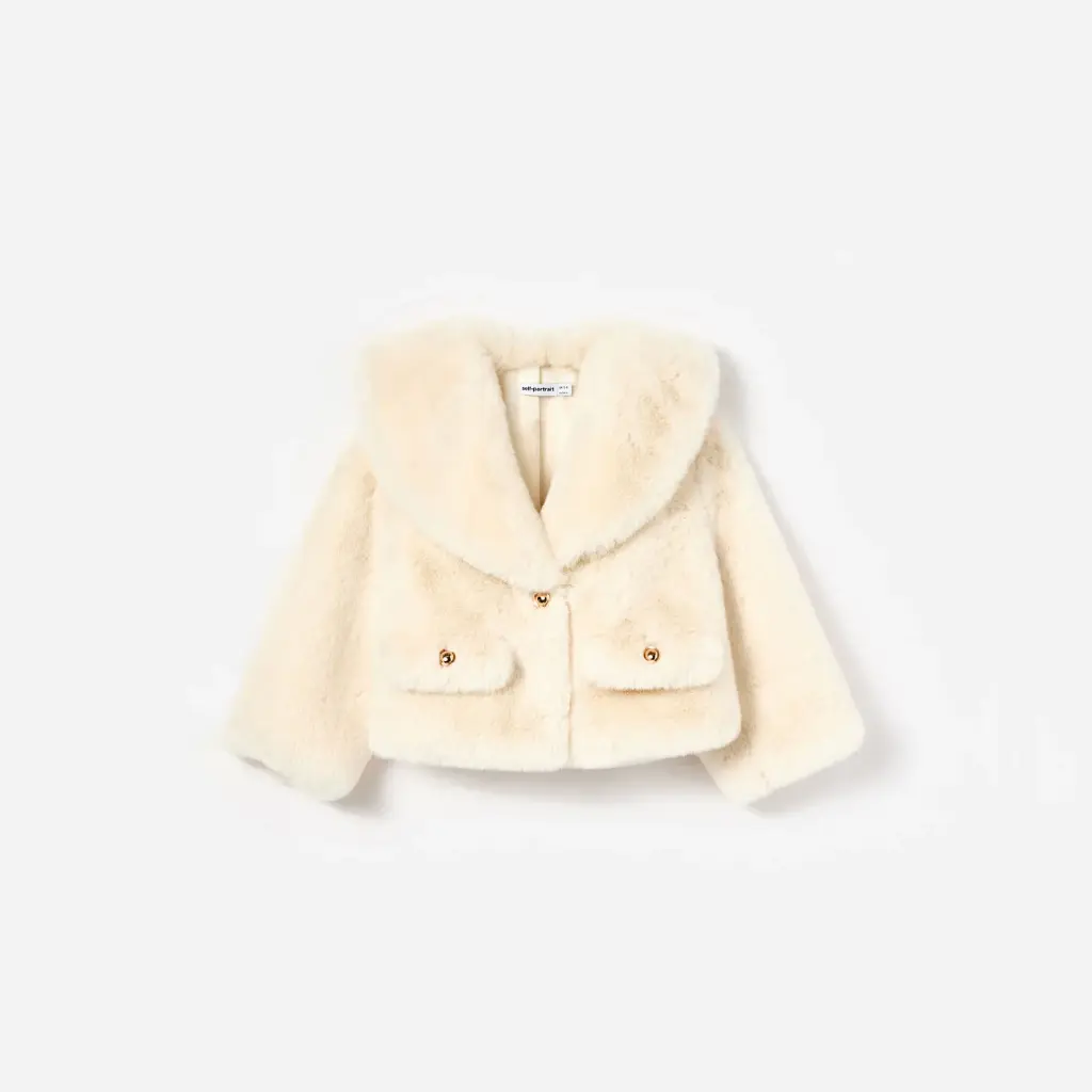 Cream Faux Fur Jacket