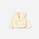 Cream Faux Fur Jacket