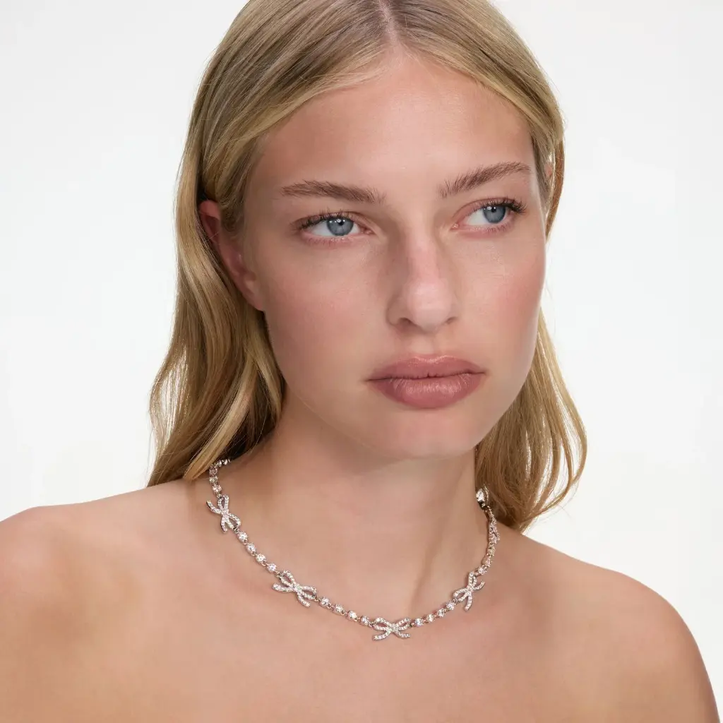Crystal Bow Necklace
