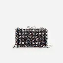 Multi Crystal Chainmail Clutch