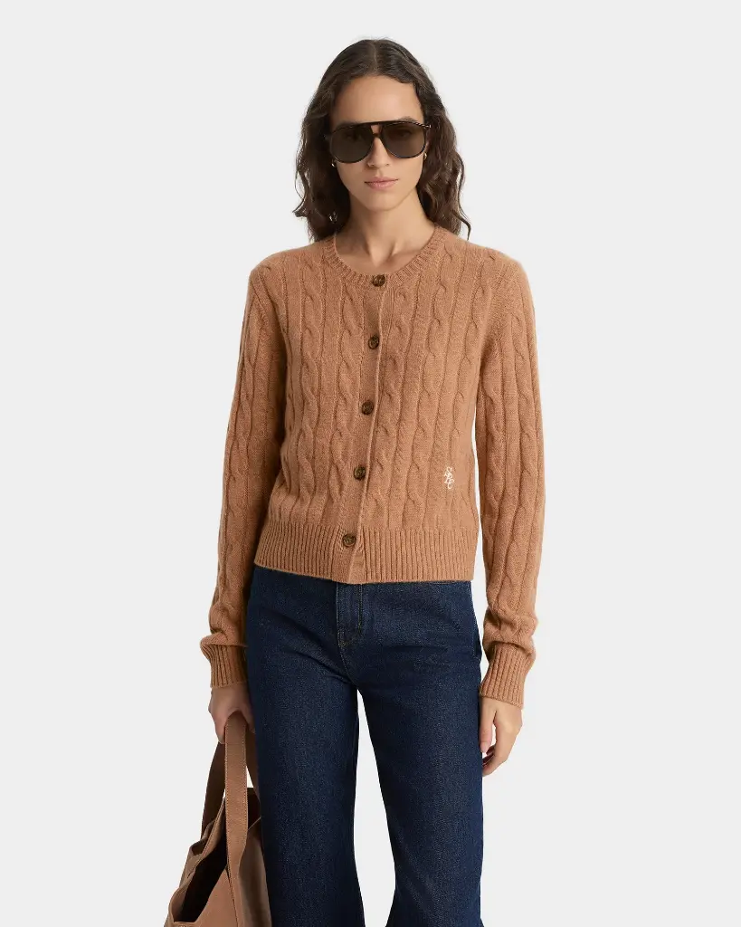 SCR Cableknit Cashmere Cardigan