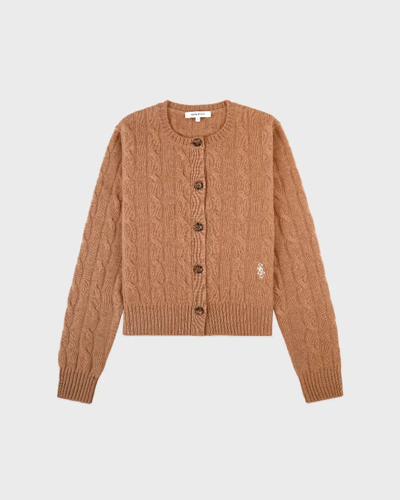 SCR Cableknit Cashmere Cardigan