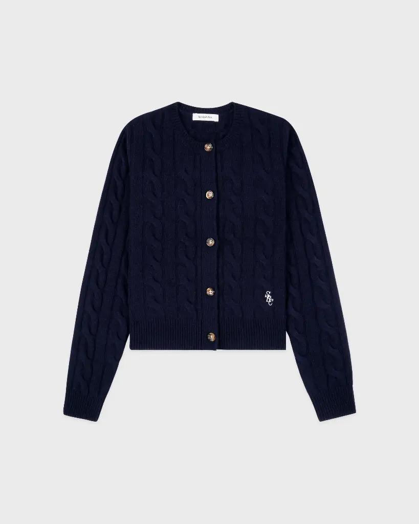 SCR Cableknit Cashmere Cardigan