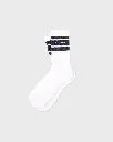 Serif Logo Socks White and Green