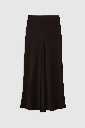 BAR SILK SKIRT - DEEP BROWN